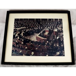 President John F. Kennedy's Final State of the Union Address to Congress and the Supreme Court, January 14, 1963 (Framed Color Photograph)